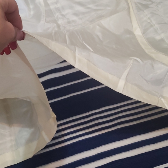 vintage Striped blue sleeveless Long vest - Picture 5 of 13